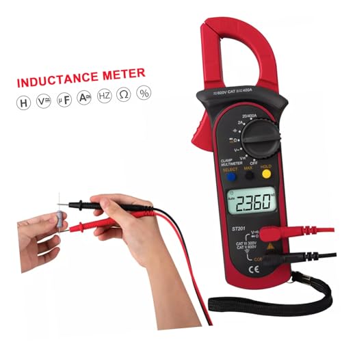 Multímetro pinza digital automático OUNONA alta precisión Ohm Volt Amper Watt Tester portátil miniatura 7