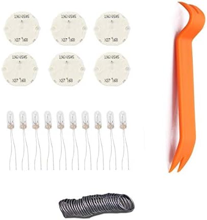 Dr.Roc Instrument Cluster Gauge Stepper Motor Repair Kit X27 168 (6 Motors,10 Backlight Bulbs,1 Remove Tool,Flux Rosin Core Solder)