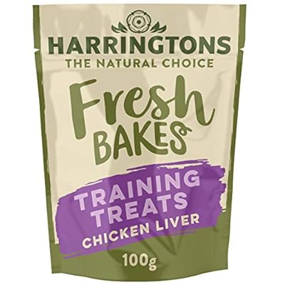 Harringtons Fresh Bakes Chicken Liver Dog Training Treats, 100g, Pack of 9