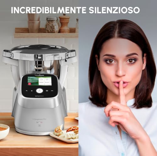 Moulinex I-Companion Touch Pro Robot da cucina multifunzione (Silver), Funzione Cottura, Capacità 3L, Schermo Touch, Bilancia Integrata 5 Moulinex I-Companion Touch Pro Robot da cucina multifunzione (Silver), Funzione Cottura, Capacità 3L, Schermo Touch, Bilancia Integrata