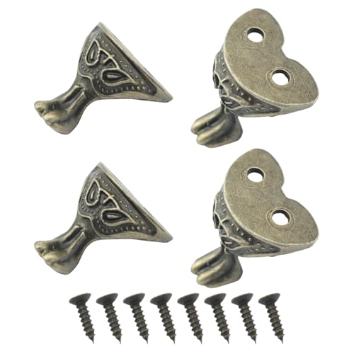Dimensioni approssimative: 30 mm x 27 mm, adatto per piccole scatole di gioielli e vassoi in legno, adatto per una vasta gamma di scatole di legno, scatole di gioielli, scatole di legno, ecc., adatto per una vasta gamma di scatole di legno, scatole di gioielli in legno, scatole di immagazzinaggio protezione angolare. Il design unico dal look vintage può proteggere la tua scatola e decorare la tua scatola allo stesso tempo.