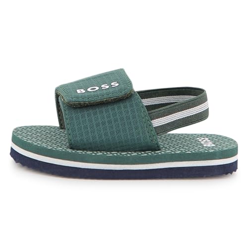 BOSS Aqua Slides Baby Boys Gris - Sandales de Plage et Piscine pour Bébé Garçon