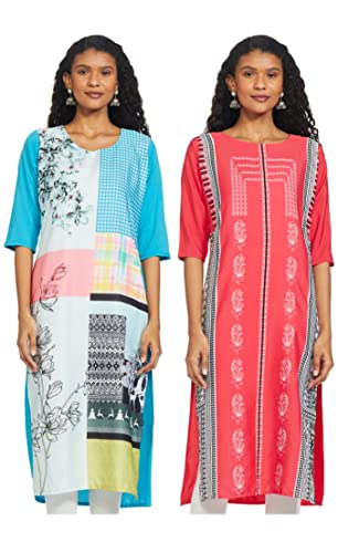 Image of Women's Crepe Regular Kurta