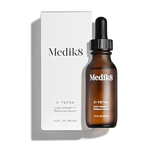 Medik8 C-Tetra – Brightening, Balancing, Plumping Daily Anti-Aging Vitamin C Face Serum Oil – Firming Treatment for Radiance and Smooth Skin – Fine Line and Wrinkle Reducing Formula – 1.0 oz