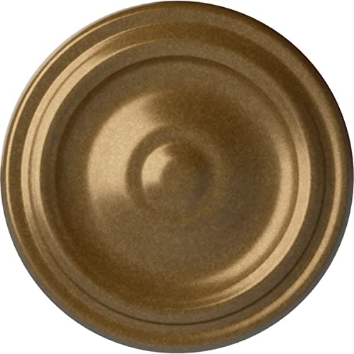 Image of 9 5 /8 inchOD x 1 1 /8 inchP Maria Ceiling Medallion (Fits Canopies up to 1 3 /4 inch), Pale Gold