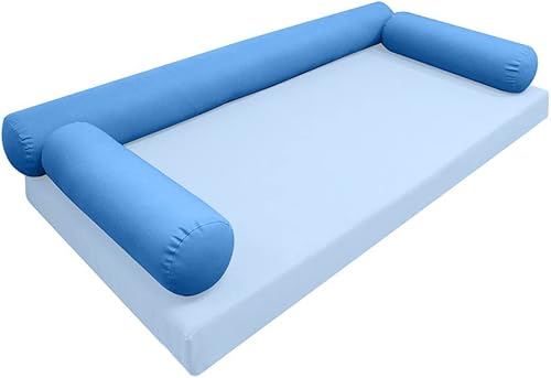 *Solo funda* Funda de almohada estilo 6 para cuna de 50 x 8 pulgadas, funda de almohada con borde de cuchillo AD102