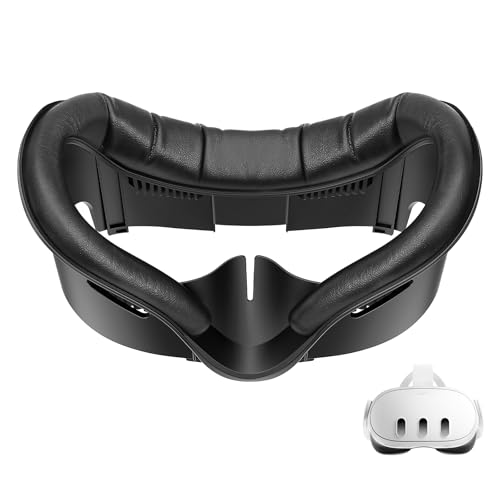 Face Pad for Meta Quest 3 Facial Interface for Oculus Quest 3 Accessories Sweet-Proof PU Leather...
