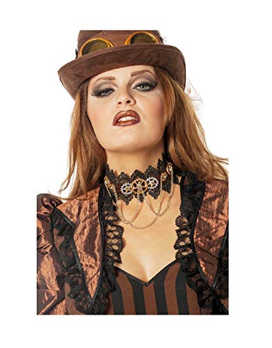 Preisvergleich Produktbild narrenkiste Oh5934 Damen Collier Kette Halskette Steampunk Zahnräder