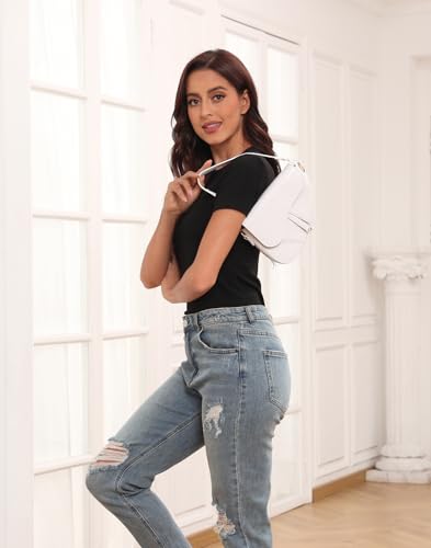 HDE Women's Saddle Shoulder Bag PU Leather Crossbody Purse Crocodile Handbag2