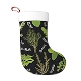 RRhgipp Relleno de calcetín de Navidad con albahaca, tomillo, eneldo y romero, regalo de fiesta para niños y niñas