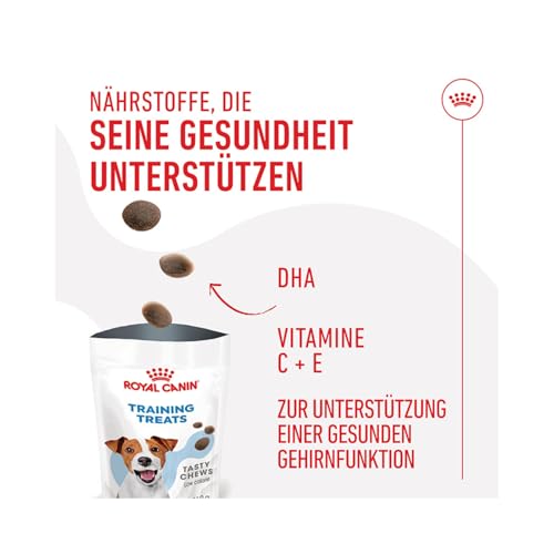 Royal Canin Trainings Treats | 110 g | Snacks für Hunde Aller Größen und Rassen | Im praktischen wiederverschließbaren Beutel | Ab dem 6. Lebensmonat | Mit Geflügelprotein