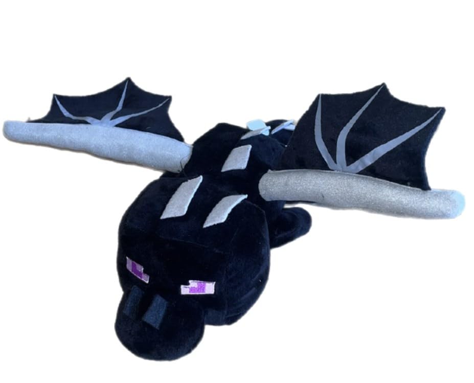Ender Dragon Soft Toy 25cm Minecraft Mob Plush Black Dragon