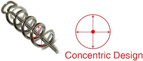 Miniatura 3 de Aoyoho Señuelo suave de 0.591in1.024in1.299in1.654in con cierre de resorte para pesca al aire libre con manivela de cebo suave