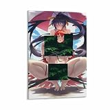 Anime High School Dxd Himejima Akeno And Rias Gremory Sexy Nude Poster (2) Canvas Painting for Living Room Bedroom Decor 12x18inch(30x45cm) Frame-style