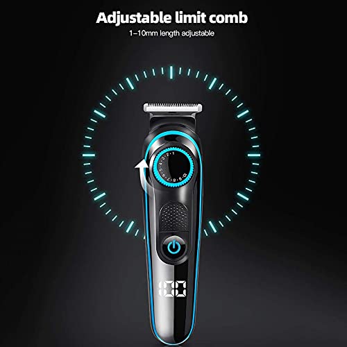 TIANYOU Hombres Cortar el Pelo Profesionales Cortar el Pelo de la Barba Eléctrico Kit de Cortapelos Las Láminas de… - Imagen 3