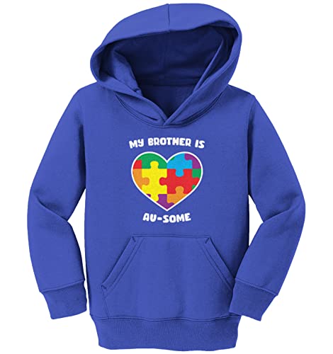 Haase Unlimited My Brother is Au-some - Autism Awareness Toddler/Youth Fleece Hoodie2