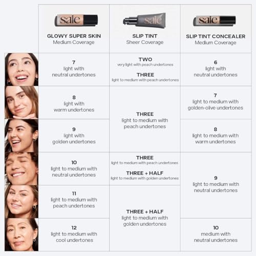 image for Saie Slip Tint Radiant Cream Concealer & All-Over Face Makeup - Concea