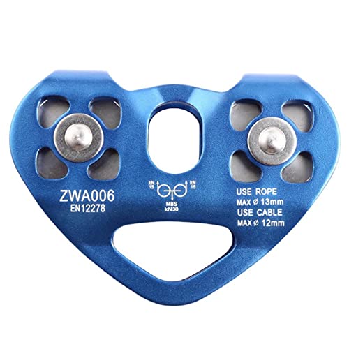 ZAFONI Pulleys, Heart-Shape Climbing Double Pulley High Qual...