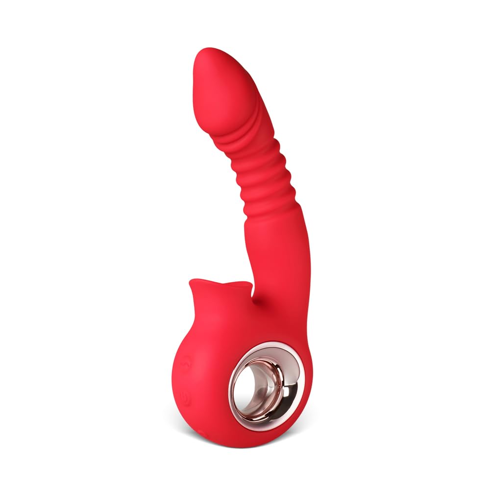 BeHorny Rabbit Vibrator Thrusting Silicone Waterproof Rechargeable Vibrator Clitoris Sucker