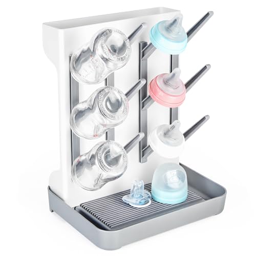 Vicloon Séchoir pour Biberons, Seche Biberon Bebe, Égouttoir pour Biberons, Support De Séchage Vertical Peu Encombrant pour Le Nettoyage des Biberons Et des...