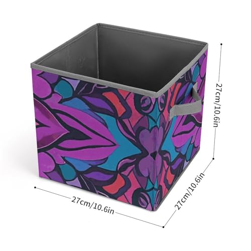 Bacs de rangement pour vêtements pliables motif mandala
