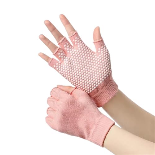 FSJMTQTS Guantes de Yoga Guantes deportivos con mancuernas de medio dedo for entrenamiento físico femenino para Físico(Colour 2)