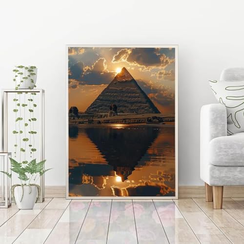 Diamond Painting Égypte grand format 80x100cm avec kit complet de broderie diamant
