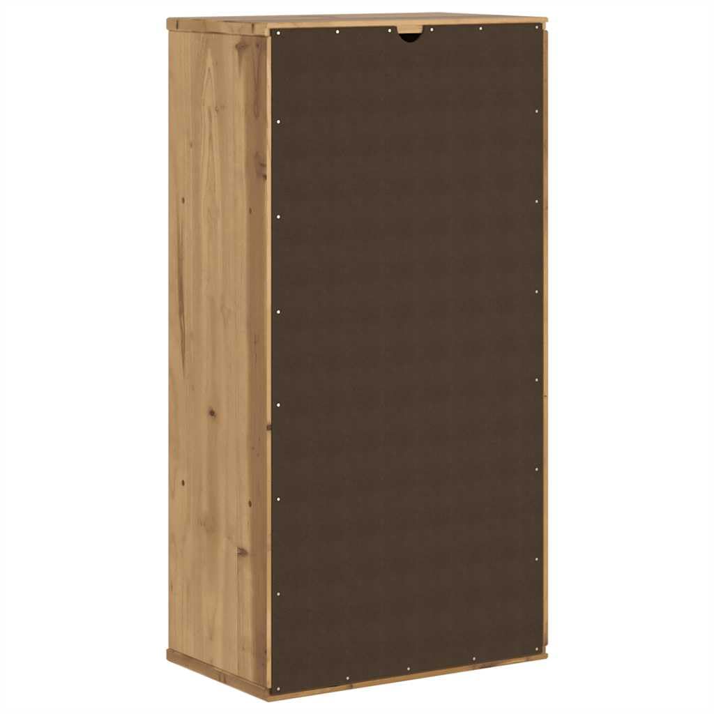 vidaXL Beistellschrank mit Schublade ODDA 40x24x79cm Massivholz Kiefer, Schrank, Aufbewahrungsschrank, Flurschrank, Sideboard, Küchenschrank