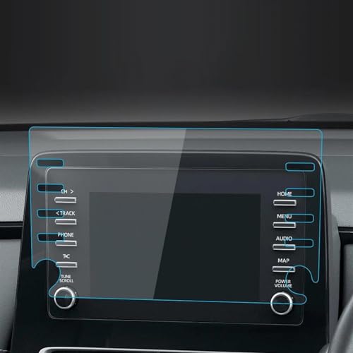 Film navigation Toyota Aqua 2021 protection écran verre trempé bleu