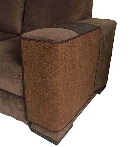 Arranhador para gatos e protetor do braço do sofá - par - tamanho 50x70 cm CORES:Marrom