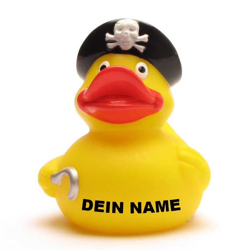 Bath Duck - Personalised Pirate Duck with Hook Hand