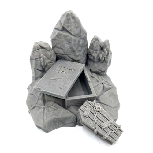 QP3D - Fantasy Grave Rocks - Scatter Terrain Scenery for Tabletop & RPG 28-32mm Miniatures Wargames, Props DnD D&D, 3D Printed and Paintable