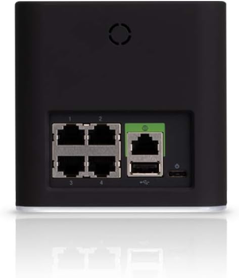 Balik deui view of AmpliFi HD Gamer's Edition Router showing Ethernet and WAN ports