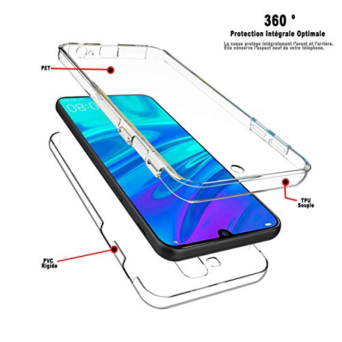 Coque 360 Degré Huawei P Smart 2019 Coque Silicone Gel Protection Integrale Transparente Housse Etui P Smart 2019 - vue 4