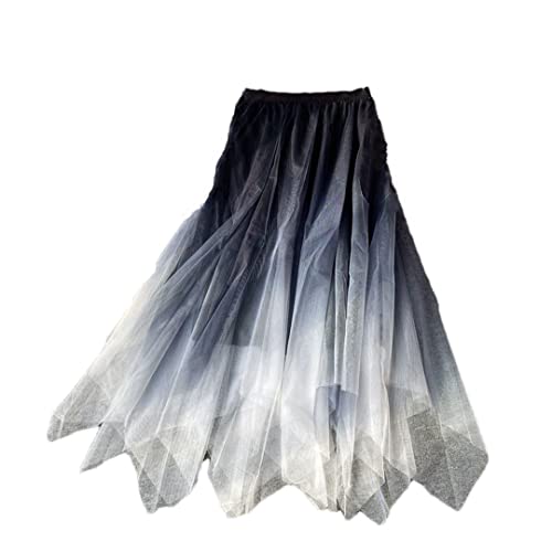 Jupe d'été irrégulière en tulle taille unique pour toutes les silhouettes