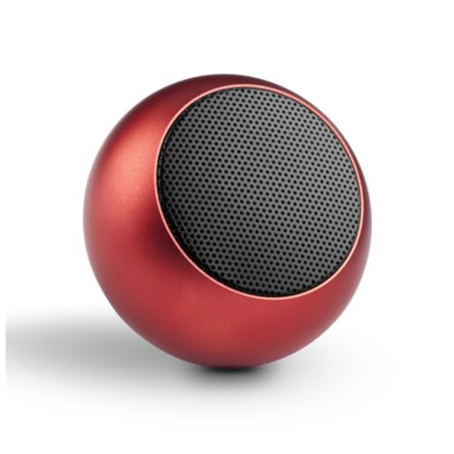 Caixa de Som Bolinha Bluetooth Super Potente Mini, sem fio, Tws Mini Speaker Amplificada (VERMELHO) - TYDA