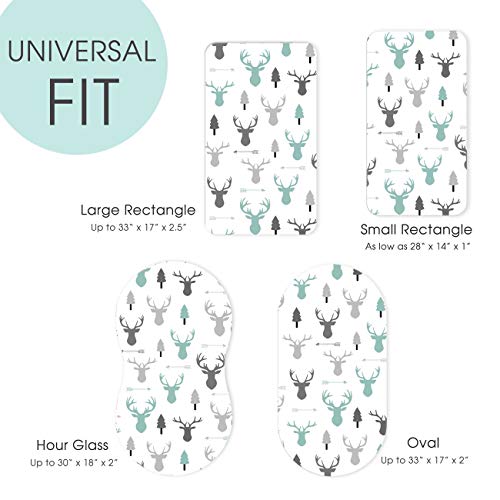 Stretch Ultra Soft Fitted Bassinet Sheet Set 2 Pack, Universal Cradle Sheet Set For Rectangle, Oval, Or Hourglass Bassinet Pad/Mattress, Grey Bear Bassinet Sheets For Girls And Boys #TOP4