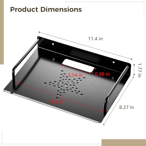 Soporte Universal para Proyector en Pared de Aluminio Negro miniatura 3