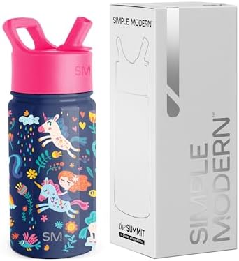 Simple Modern Kids Summit Water Bottle with Straw Lid | 14oz Stai...