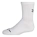 Under Armour Crew Socks (6-Pair), Solid White, Youth Large