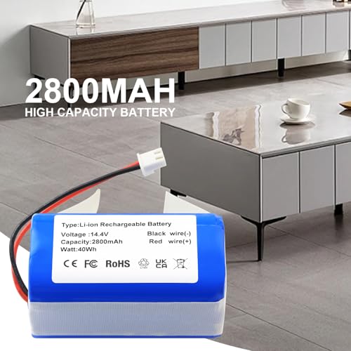 Image of RVBAT850 RVBAT85002 Battery Replacement for Shark IQ Robot Vacuum RV1001AE | RV1000S AV1010AE AV1002AE RV1100VL RV101AE AV1102ARUS RV1101ARUS UR1000SR UR1100 UR1110ARCA UR1105ARUS AV1102ARUS RV1100VRUS