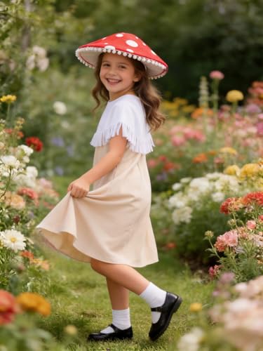 Disfraz de Hongo Rojo para Niñas 5-6 Años miniatura 6