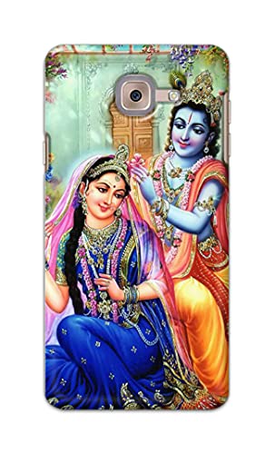 Image of PRINTFIDAA Printed Hard Back Cover Case for Samsung Galaxy J7 Max Back Cover (Radha Krishna) -1803