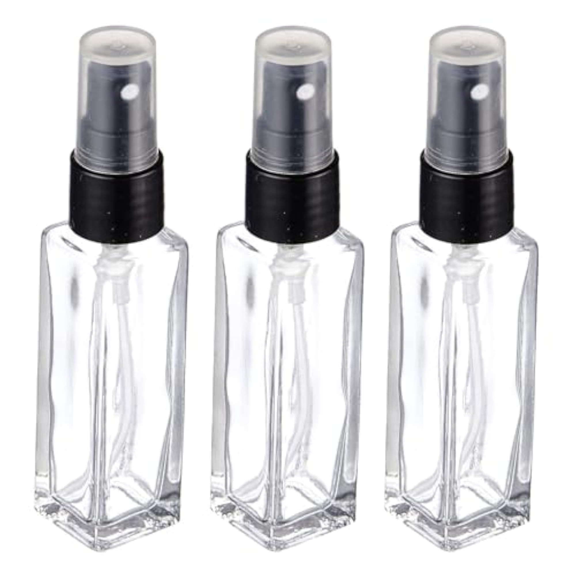 Pack of 3 Refillable Glass Perfume Spray Bottles, 8 ml
