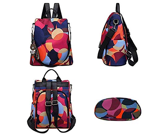 INTVN Mochila Oxford Mujer  antirrobo Impermeable para  Colorear para  Arco Iris