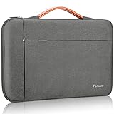 Ferkurn Laptop Chromebook Case Bag Sleeve 15 15.6 16 Inch Compatible with 15"/16" MacBook Pro/Air M4/M3/M2/M1, Surface Laptop 6/5/4 Book 3/2, HP Pavilion, XPS, Lenovo, Acer, ASUS, Samsung, Grey