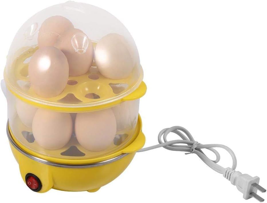 Multifunction Electric 1 and 2 Layer Egg Boiler Cooker & Steamer Automatic Off Double Layer Egg Boiler Cooker Machine Ideal For Kitchen-image-46