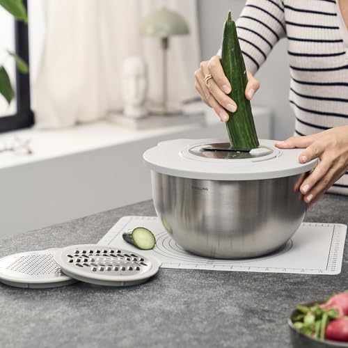 Image of ZWILLING Fresh & Save BOWLS 5-pc Vacuum Bowl Accessory Set, Includes Lids and Pump Adapter, BPA-Free, Durable, Compatible with Glass and Stainless Steel Bowls