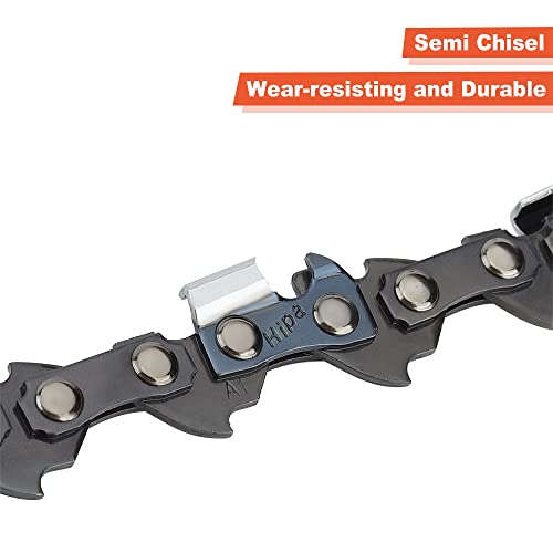 Hipa S55 16 Inch Chainsaw Chain For Stihl Mcculloch Wagner Craftsman Electric Chainsaw Chain Troy-Bilt Tb3516 Tb4516 For 16 Inch Bar .050 Gauge, 3/8" Lp Pitch, 55Dl 2Pack #TOP4