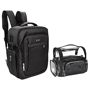 Relavel Professional Makeup Bag Makeup Backpack and Cosmetic Bag, Durable Waterproof Material with Shoulder Straps and Adjustable Dividers, Professional Makeup Artist Organizer